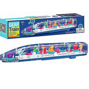 اسباب بازي قطار طرح ترن چرخ دنده اي چراغ دار و موزيکال Gear Train_اسباب بازی